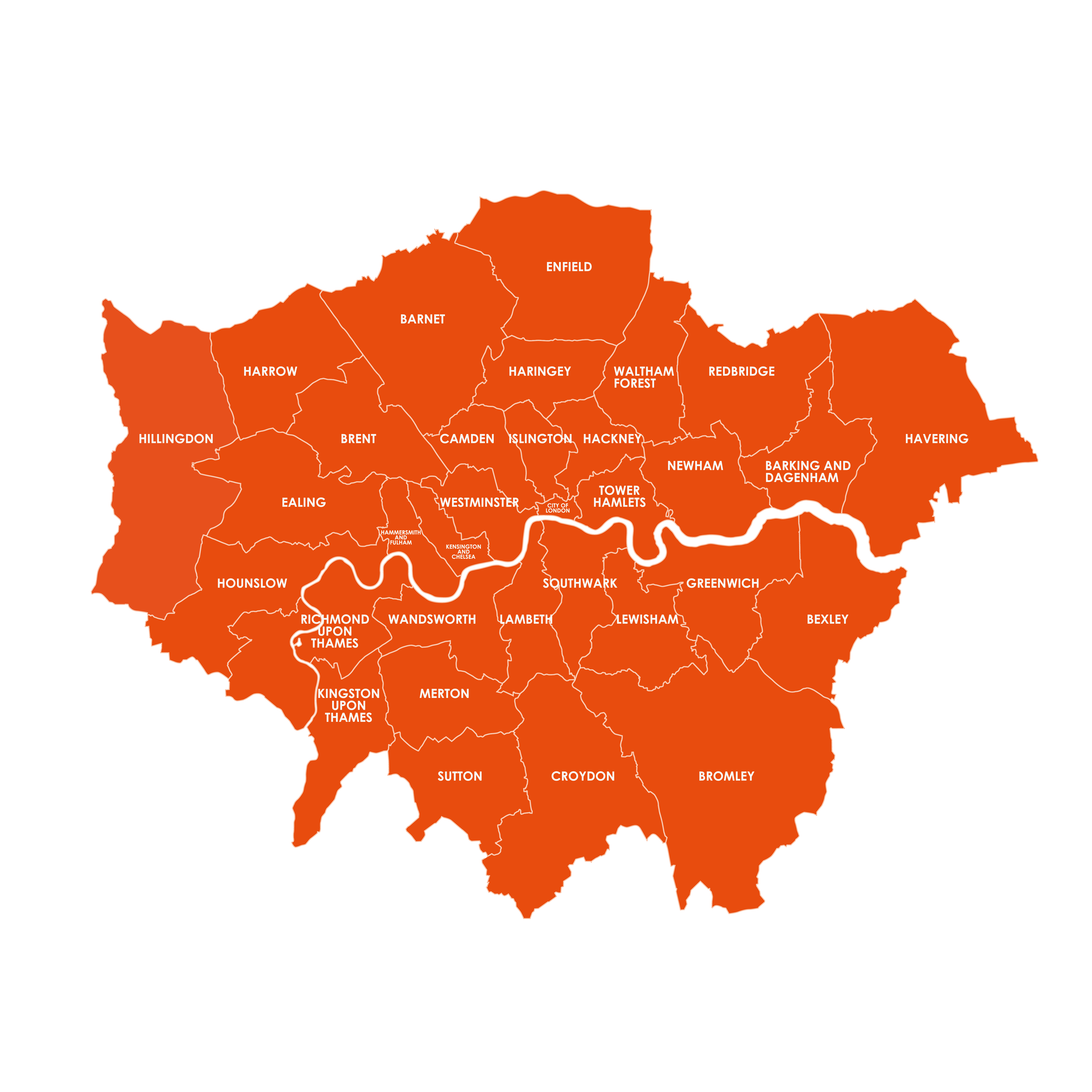 London Projects Map